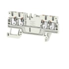 WEIDMÜLLER - Durchgangs-Reihenklemme, PUSH IN, 1.5mm², 500V, 17.5A, lichtgrau