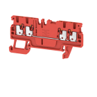 WEIDMÜLLER - Durchgangs-Reihenklemme, PUSH IN, 1.5mm², 500V, 17.5A, rot
