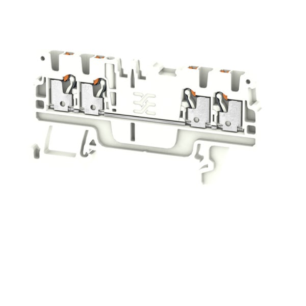 WEIDMÜLLER - Durchgangs-Reihenklemme, PUSH IN, 1.5mm², 500V, 17.5A, weiß