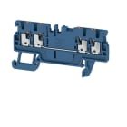 WEIDMÜLLER - Durchgangs-Reihenklemme, PUSH IN, 1.5mm², 500V, 17.5A, dunkelblau