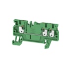 WEIDMÜLLER - Durchgangs-Reihenklemme, PUSH IN, 1.5mm², 500V, 17.5A, grün