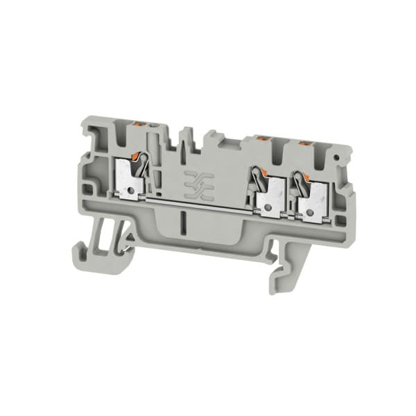WEIDMÜLLER - Durchgangs-Reihenklemme, PUSH IN, 1.5mm², 500V, 17.5A, lichtgrau