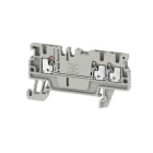 WEIDMÜLLER - Durchgangs-Reihenklemme, PUSH IN, 1.5mm², 500V, 17.5A, lichtgrau