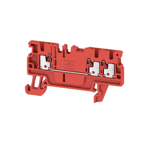 WEIDMÜLLER - Durchgangs-Reihenklemme, PUSH IN, 1.5mm², 500V, 17.5A, rot