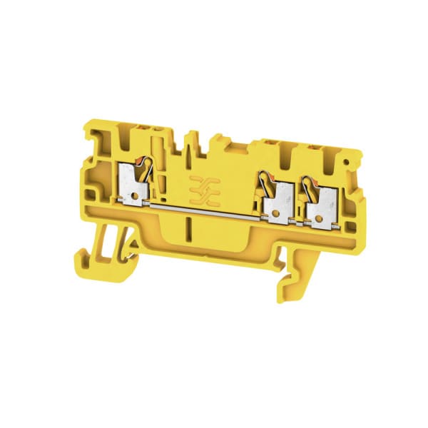 WEIDMÜLLER - Durchgangs-Reihenklemme, PUSH IN, 1.5mm², 500V, 17.5A, gelb