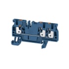 WEIDMÜLLER - Durchgangs-Reihenklemme, PUSH IN, 2.5mm², 800V, 24A, dunkelblau