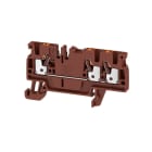 WEIDMÜLLER - Durchgangs-Reihenklemme, PUSH IN, 2.5mm², 800V, 24A, braun
