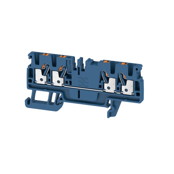 WEIDMÜLLER - Durchgangs-Reihenklemme, PUSH IN, 2.5mm², 800V, 24A, dunkelblau