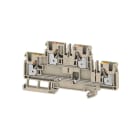 WEIDMÜLLER - Mehrstock-Reihenklemme, PUSH IN, 4mm², 800V, 32A, dunkelbeige