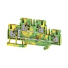 WEIDMÜLLER - Schutzleiter-Reihenklemme, PUSH IN, 4mm², 800V, grün/gelb