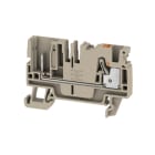 WEIDMÜLLER - Durchgangs-Reihenklemme, PUSH IN, 4mm², 800V, 32A, dunkelbeige