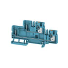 WEIDMÜLLER - Schutzleiter-Reihenklemme, PUSH IN, 4mm², 32A, blau