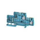 WEIDMÜLLER - Schutzleiter-Reihenklemme, PUSH IN, 4mm², 32A, blau