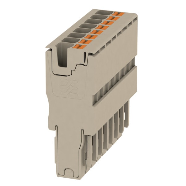 WEIDMÜLLER - Stecker (Klemmen), PUSH IN, 4mm², 690V, 32A, dunkelbeige