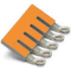 WEIDMÜLLER - Querverbinder, Pole:5, Raster 11.1mm, 41A, orange