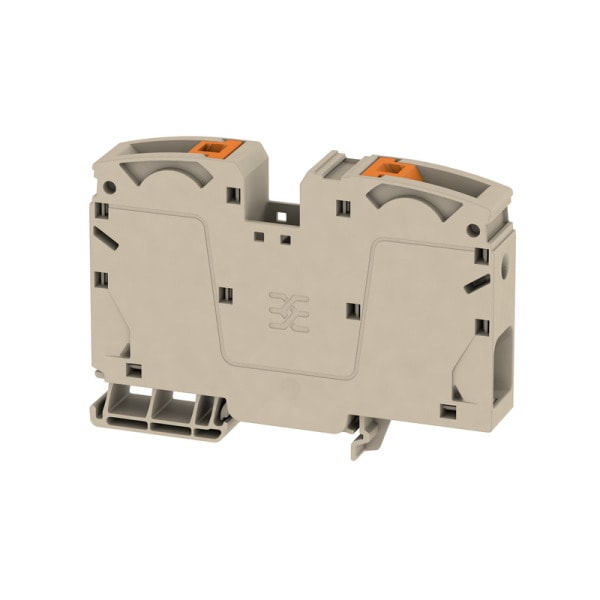 WEIDMÜLLER - Durchgangs-Reihenklemme, PUSH IN, 35mm², 1000V, 125A, dunkelbeige