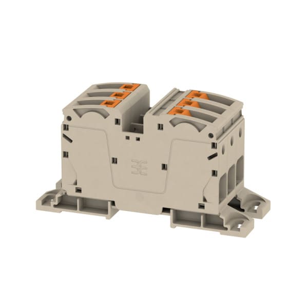 WEIDMÜLLER - Durchgangs-Reihenklemme, PUSH IN, 35mm², 1000V, 125A, Anzahl Anschlüsse: 6