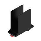 WEIDMÜLLER - Modular Gehäuse, OMNIMATE Housing - Serie CH20M schwarz, Breite: 45mm