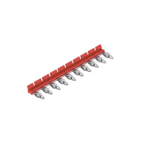 WEIDMÜLLER - Querverbinder (Relais), kürzbar, Pole:10, 17.5A, Raster 6.4mm, rot