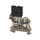 WEIDMÜLLER - Sicherungs-Reihenklemme, Schraubanschl, 4mm², 250V, 6.3A, dunkelbeige