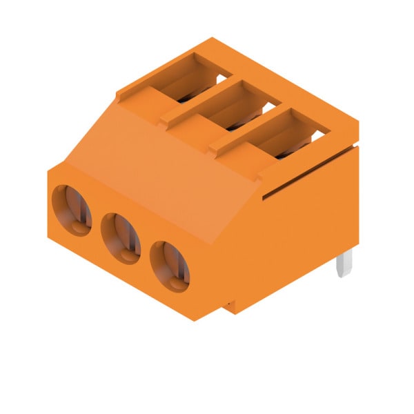 WEIDMÜLLER - Leiterplattenklemme, 5.08mm, Polzahl:3, Abgang: 180°, Zugbügelanschluss
