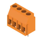 WEIDMÜLLER - Leiterplattenklemme, 5.08mm, Polzahl:4, Abgang: 90°, Zugbügelanschluss