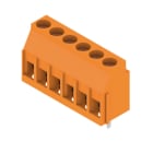 WEIDMÜLLER - Leiterplattenklemme, 5.08mm, Polzahl:6, Abgang: 90°, Zugbügelanschluss