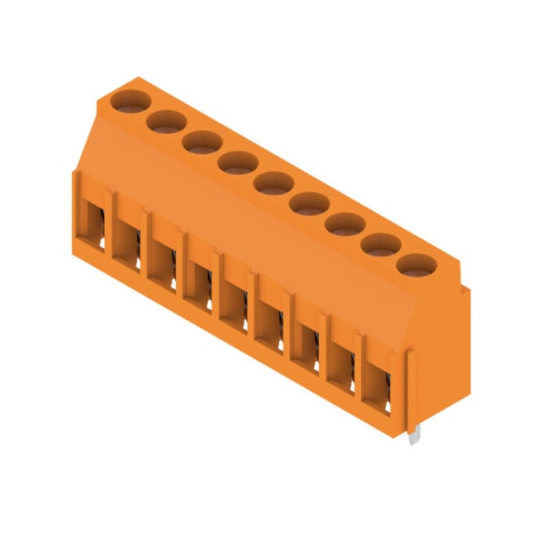 WEIDMÜLLER - Leiterplattenklemme, 5.08mm, Polzahl:9, Abgang: 90°, Zugbügelanschluss