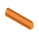 WEIDMÜLLER - Leiterplattenklemme, 5.08mm, Polzahl:15, Abgang: 90°, Zugbügelanschluss