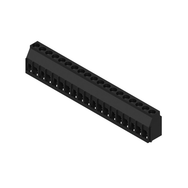 WEIDMÜLLER - Leiterplattenklemme, 5.08mm, Polzahl:19, Abgang: 90°, Zugbügelanschluss