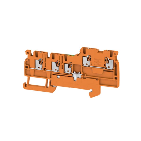 WEIDMÜLLER - Initiator-, Aktor-Reihenklemme, PUSH IN, 1.5mm², 250V, 13.5A,orange