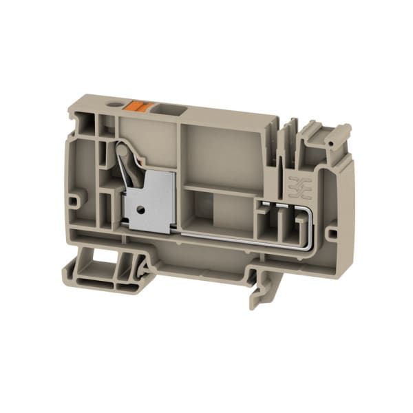WEIDMÜLLER - Einspeiseklemme, PUSH IN, 10mm², 250V, 57A, TS 35, dunkelbeige