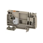 WEIDMÜLLER - Einspeiseklemme, PUSH IN, 10mm², 250V, 57A, TS 35, dunkelbeige