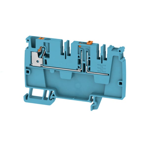 WEIDMÜLLER - Durchgangs-Reihenklemme, PUSH IN, 4mm², 250V, 20A, blau