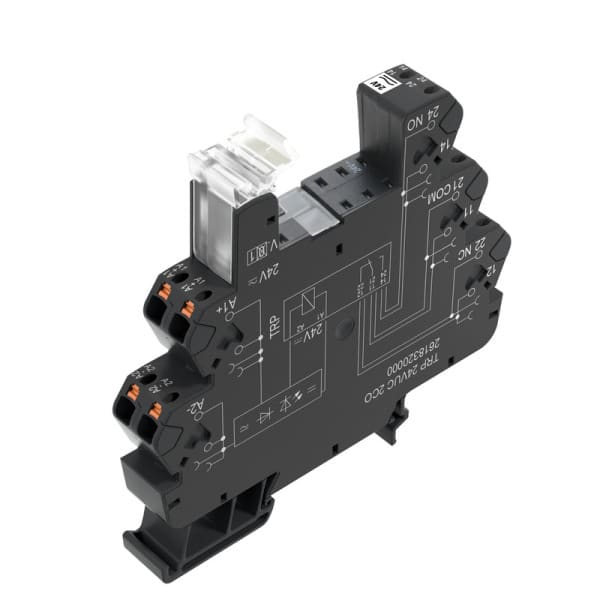 WEIDMÜLLER - Relaissockel, IP20, 24…230 V UC ±10 %, Gleichrichter, 2 Wechsler , 10 A, PUSH IN