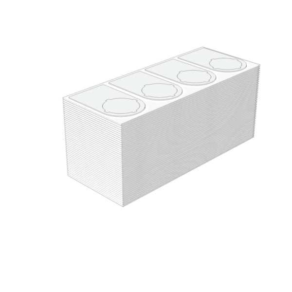 WEIDMÜLLER - Gerätemarkierung, halogenfrei, selbstklebend, 27mm, Polyester, weiß