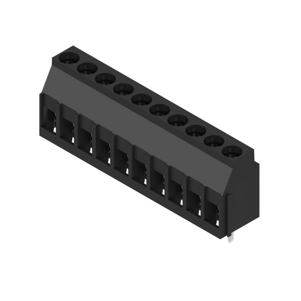 WEIDMÜLLER - Leiterplattenklemme, 5.08mm, Polzahl:10, Abgang: 90°, Zugbügelanschluss