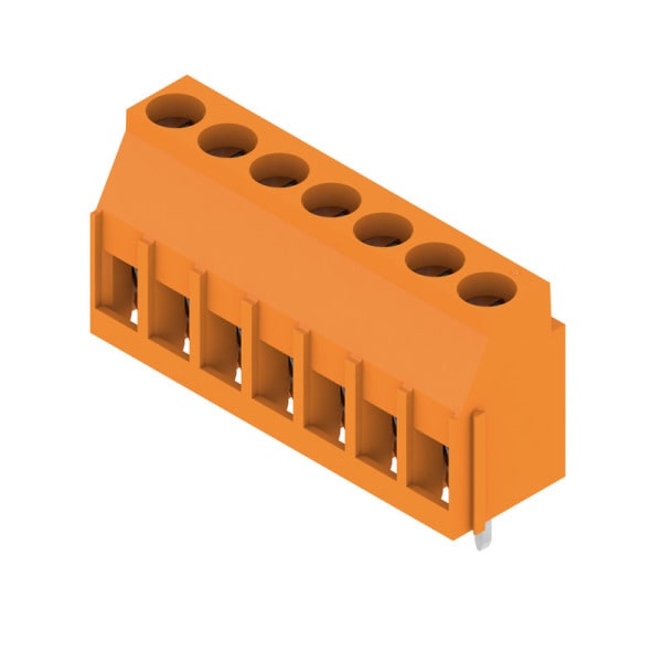 WEIDMÜLLER - Leiterplattenklemme, 5.08mm, Polzahl:7, Abgang: 90°, Zugbügelanschluss