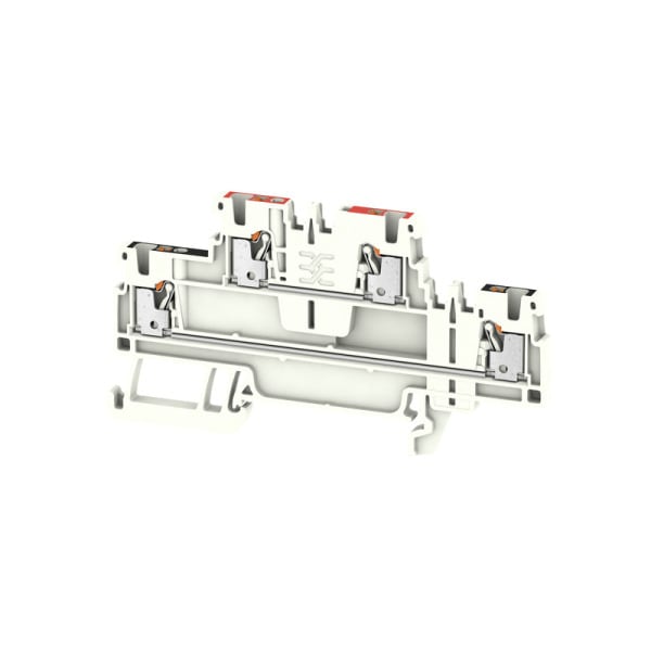 WEIDMÜLLER - Mehrstock-Reihenklemme, PUSH IN, 1.5mm², 500V, 17.5A, dunkelbeige