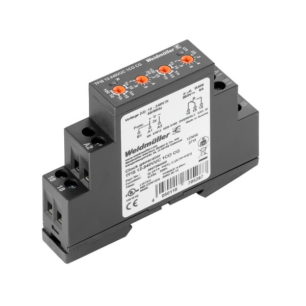 WEIDMÜLLER - Zeitrelais, 12-240 V UC -10 % / +10 %, 1 Wechsler (AgNi) , 8A, Schraubanschl