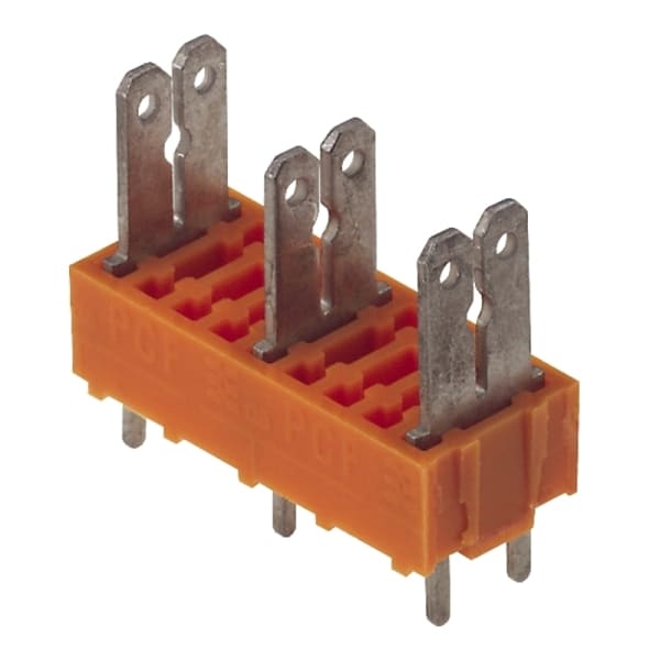 WEIDMÜLLER - Leiterplattenklemme, 10.00mm, Polzahl:5, Abgang: 180°, Flachsteckanschluss