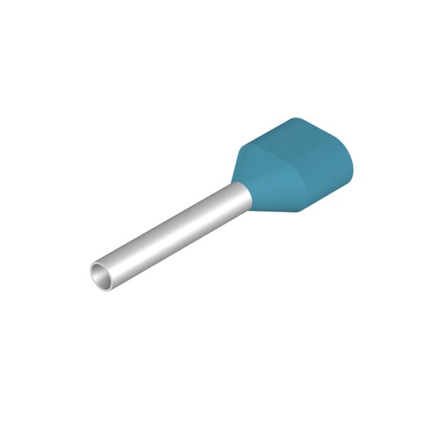 WEIDMÜLLER - Aderendhülse, Zwillings-Aderendhülse, 0.75mm², Abisolierlänge: 16mm, hellblau