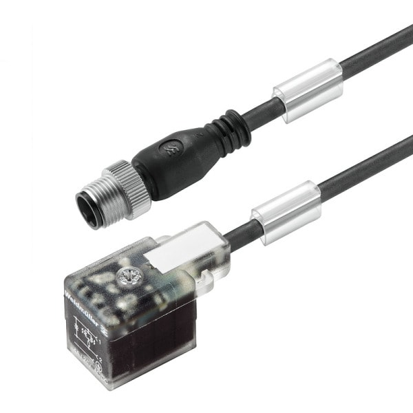 WEIDMÜLLER - Ventilleitung, Stecker gerade - Ventilstecker, Bauform B Industrie (11 mm), M12 = A-codiert