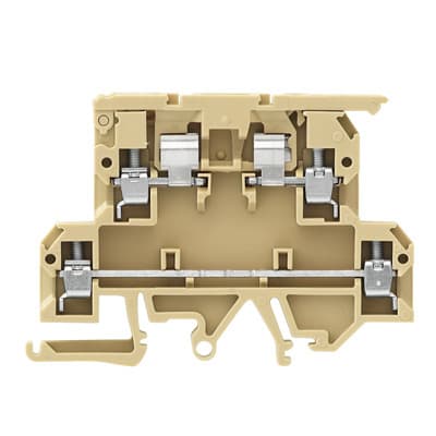 WEIDMÜLLER - Sicherungs-Reihenklemme, Schraubanschl, 4mm², 500V, 6.3A, beige/gelb