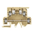 WEIDMÜLLER - Sicherungs-Reihenklemme, Schraubanschl, 4mm², 500V, 6.3A, beige/gelb