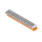 WEIDMÜLLER - Leiterplattenklemme, 5.00mm, Polzahl:17, Abgang: 90°, Flachsteckanschluss