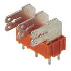 WEIDMÜLLER - Leiterplattenklemme, 7.50mm, Polzahl:5, Abgang: 90°, Flachsteckanschluss