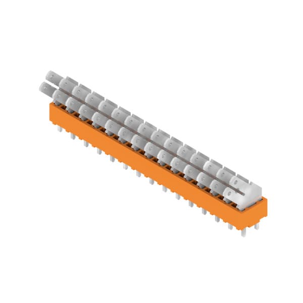 WEIDMÜLLER - Leiterplattenklemme, 5.00mm, Polzahl:15, Abgang: 135°, Flachsteckanschluss