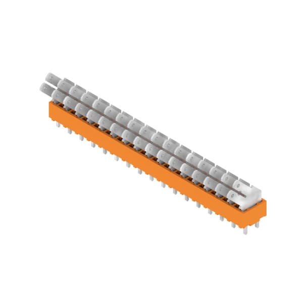 WEIDMÜLLER - Leiterplattenklemme, 5.00mm, Polzahl:17, Abgang: 135°, Flachsteckanschluss