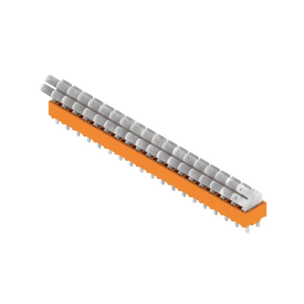 WEIDMÜLLER - Leiterplattenklemme, 5.00mm, Polzahl:19, Abgang: 135°, Flachsteckanschluss